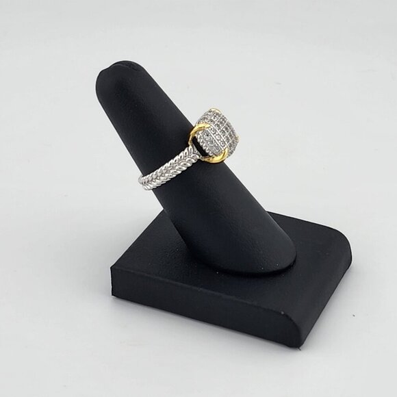 Sterling Silver 925 Ring with Cubic Zirconia Stones – Fresh, Elegant, and Brand - Picture 5 of 8